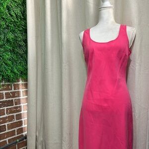 Elegant Pink Sleeveless Dress